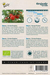 Billede af Økologisk tomat, Principe Borghese, frøpose bagpå