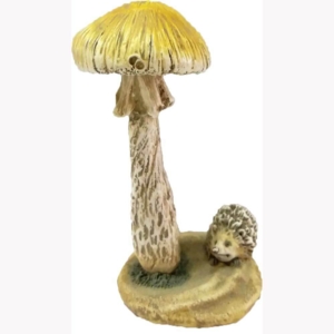 Billede af Toadstool with hedgehog / paddehat med pindsvin fra Fiddlehead Fairy Gardens