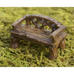 Billede af rustic bench fra Fiddlehead Fairy Gardens