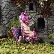 Billede af Reading dragon / Læsende drage fra Fiddlehead Fairy Garden
