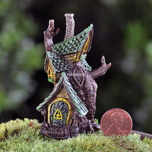 Billede af Micro-Mini tree house / Micro-mini træhus fra Fiddlehead Fairy Garden