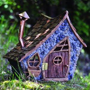 Billede af Shingletown XL wooden house / skævt hus fra Fiddlehead Fairy Garden