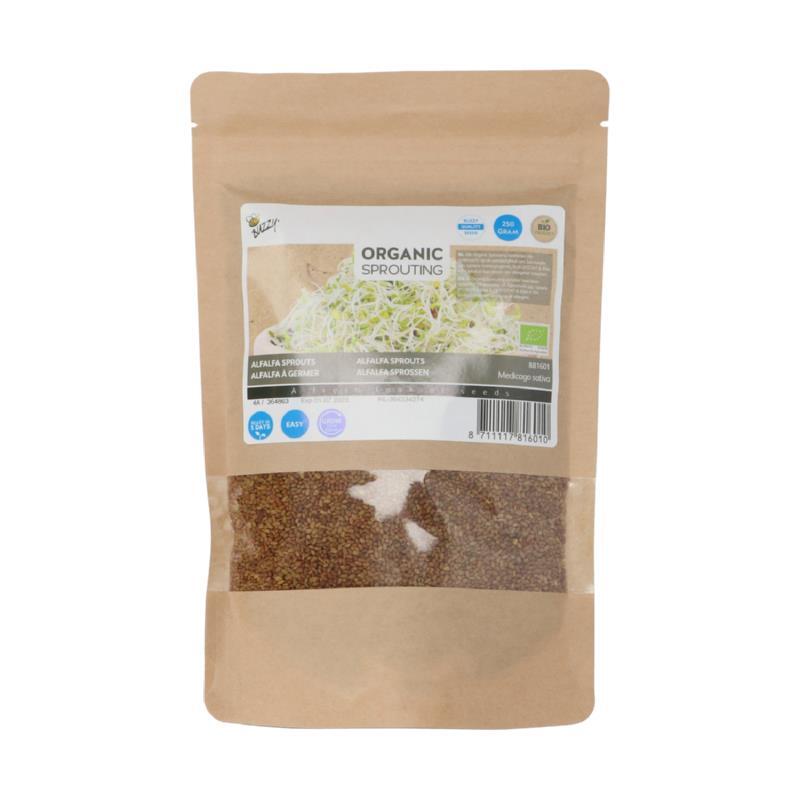 Økologiske Alfalfa-/Lucernespirer, 250 g frøpose