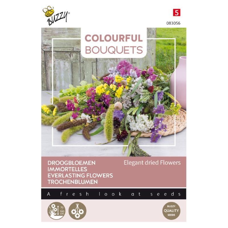 Billede af Colourful bouquets, Elegante tørrede blomster, frøpose