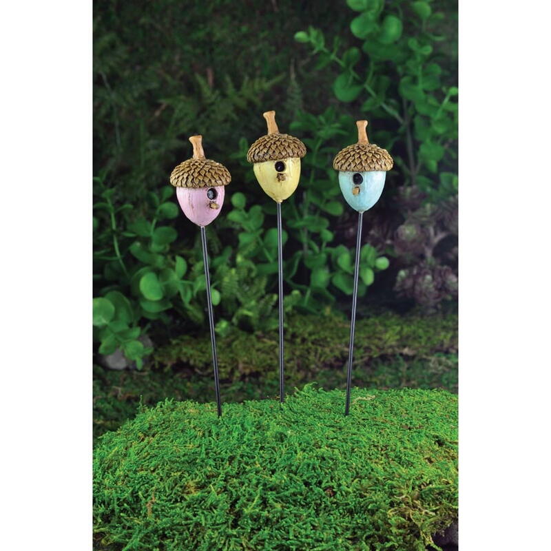 Billede af acorn birdhouses, 3 pcs. fra Fiddlehead Fairy Gardens