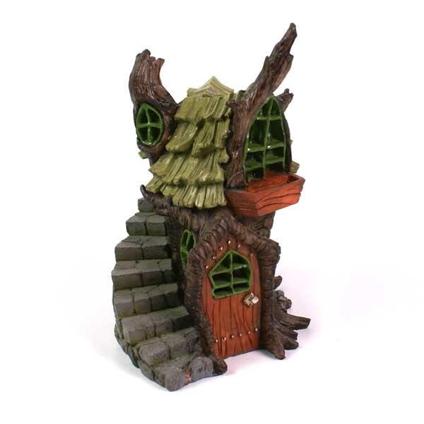 Billede af Stump cottage / Hytte i træstub fra Fiddlehead Fairy Garden