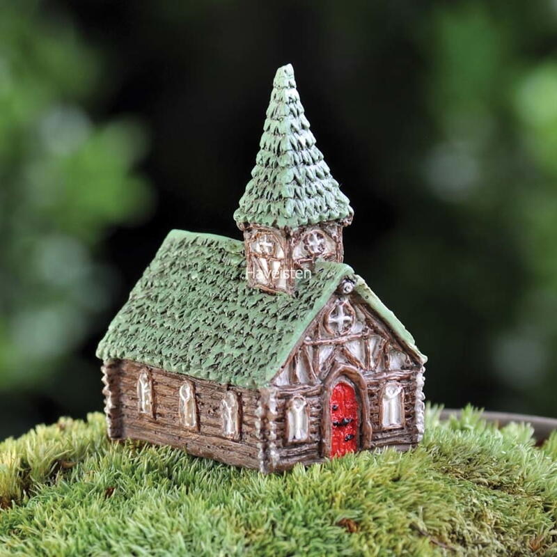 Billede af Micro-Mini Woodland church / Micro-Mini woodland-kirke fra Fiddlehead Fairy Garden