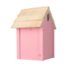 Billede af fuglehus/redekasse, lyserød, side