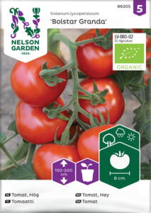 Økologisk tomat, frilands-, Bolstar Granda, frø