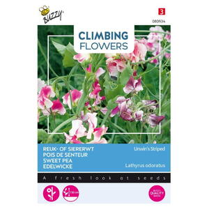 Climbing Flowers, Ærteblomst, Unwin's  Striped, frø