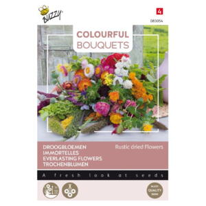 Colourful bouquets, Rustikke tørrede blomster, frø