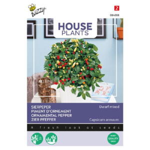 Houseplant coll., Prydpeber, Dwarf mix, frø