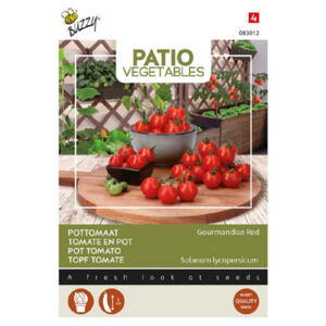 Patio Coll., Dværg Cherrytomat, Gourmandise red, frø