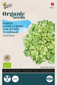 Økologisk Pluksalat, Green Salad Bowl, Frø