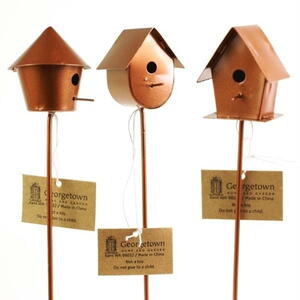 Mini bird houses, 3 ass.