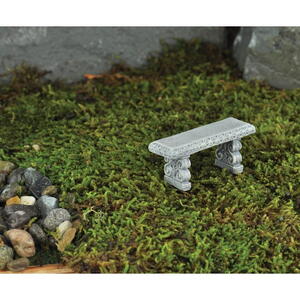 Straight stone bench / lige stenbænk