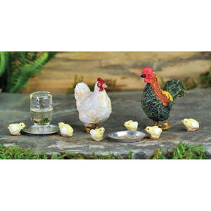 Rooster, hen & chicks / hane, høne og kyllinger